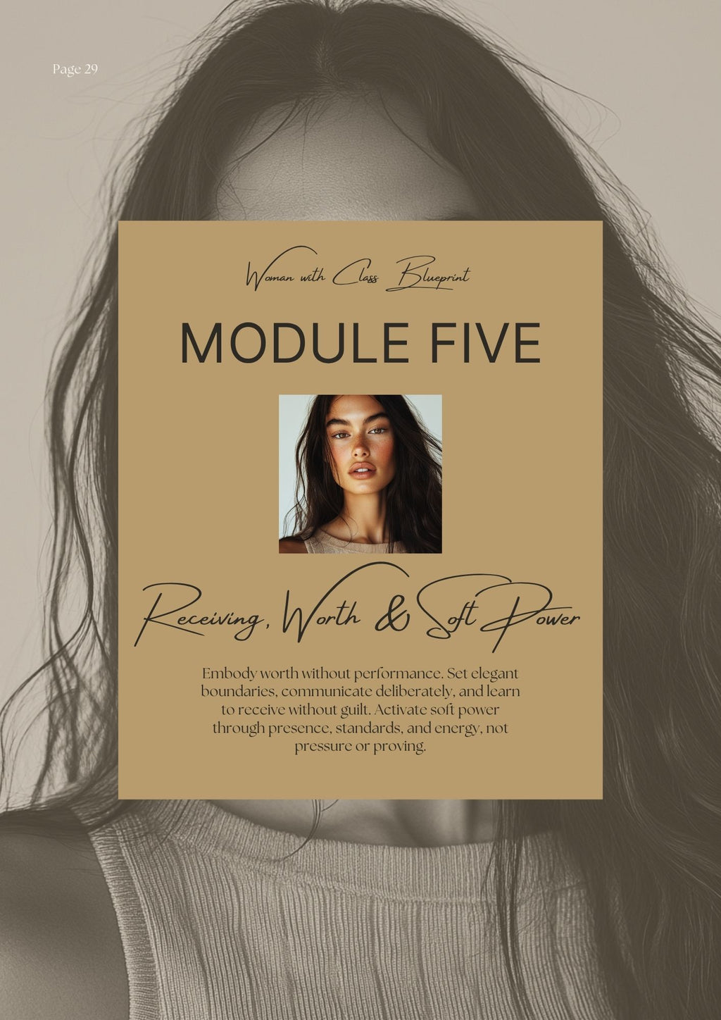 Woman with Class Blueprint