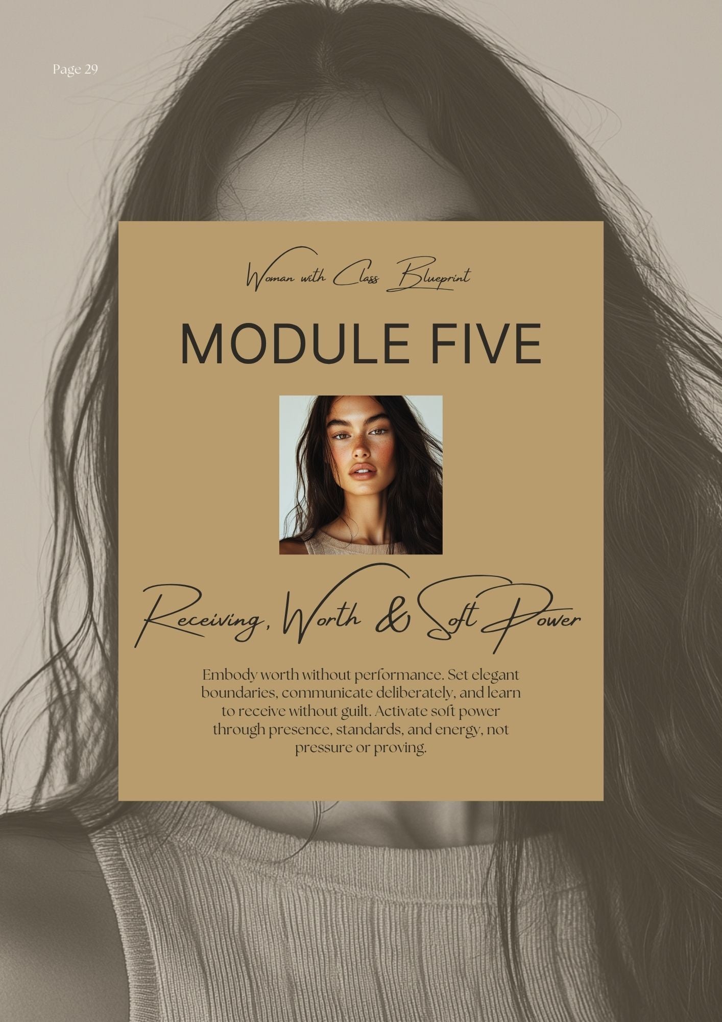 Woman with Class Blueprint